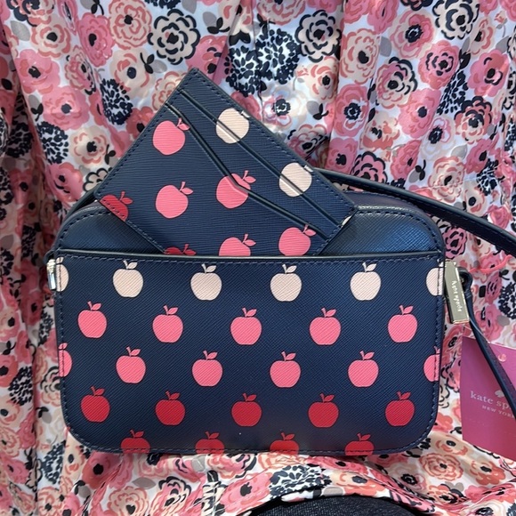 Kate Spade Staci Mini Camera Bag & Staci Small Slim Card Holder Orchard Degrade - Picture 8 of 16